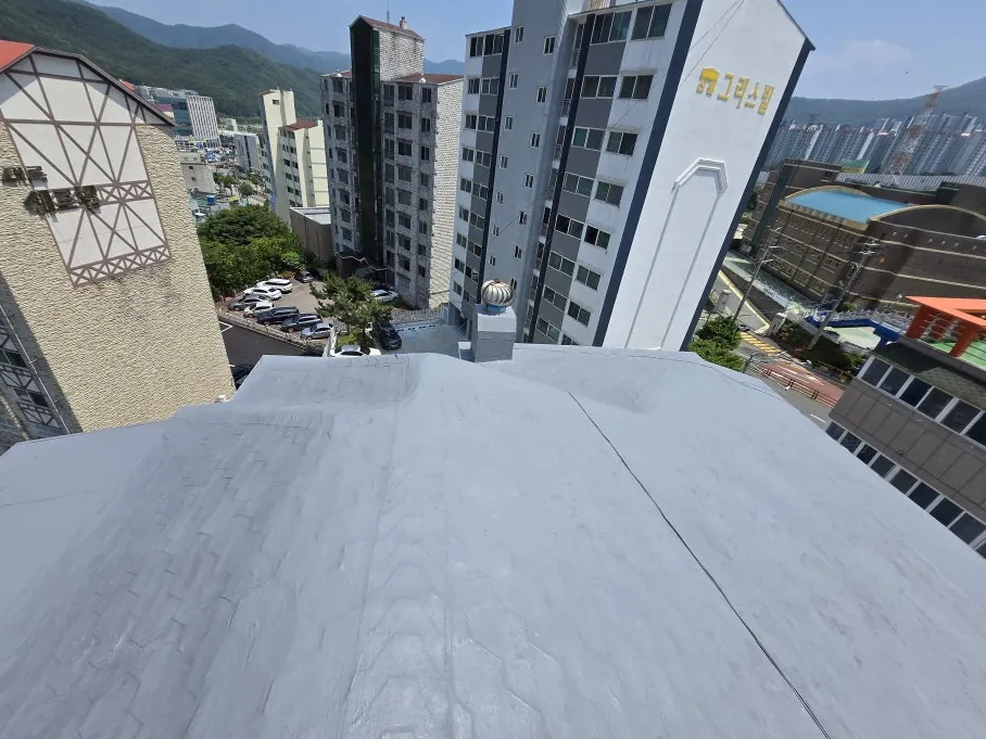 부산 급경사 싱글 지붕 시트 방수