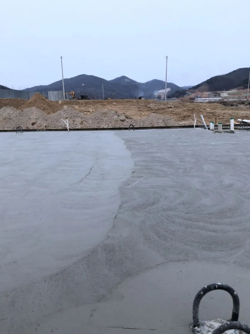 파주 법원읍 50평 기초 콘크리트 기계미장