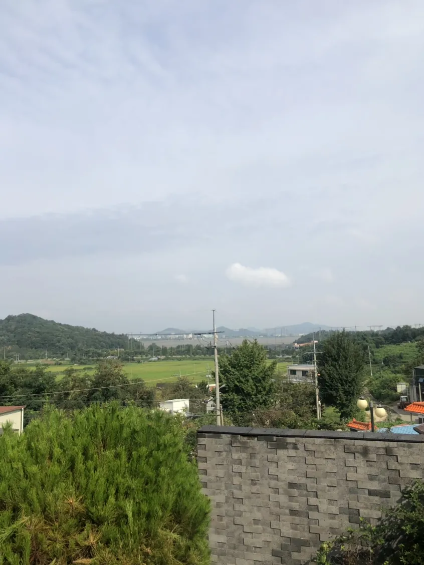 경기 화성시 제부도 미장·콘크리트 언덕 위 현장에서 본 전경